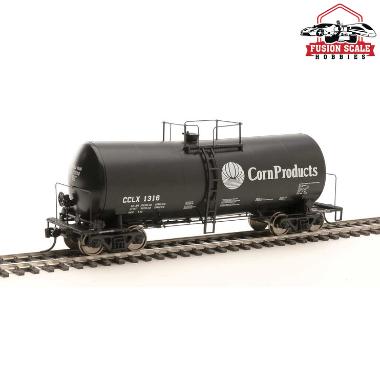 Walthers Proto HO Scale 40' UTLX 16,000-Gallon Funnel-Flow Tank Car - Ready to Run Corn Products Corp CCLX #1316