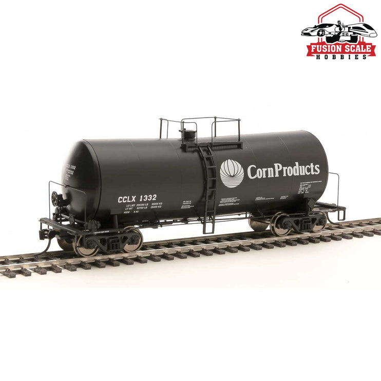 Walthers Proto HO Scale 40' UTLX 16,000-Gallon Funnel-Flow Tank Car - Ready to Run Corn Products Corp CCLX #1332