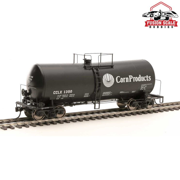 Walthers Proto HO Scale 40' UTLX 16,000-Gallon Funnel-Flow Tank Car - Ready to Run Corn Products Corp CCLX #1350