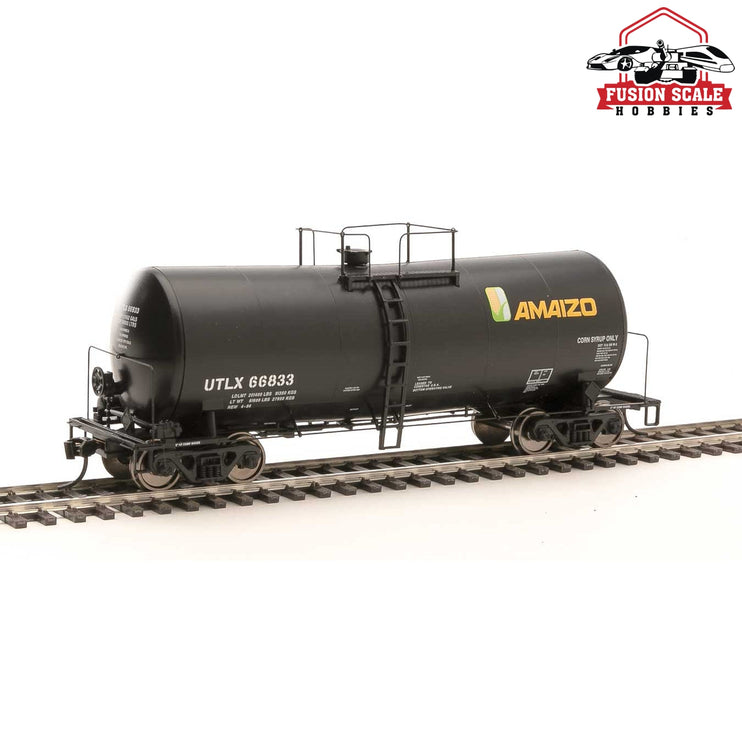 Walthers Proto HO Scale 40' UTLX 16,000-Gallon Funnel-Flow Tank Car - Ready to Run Amaizo UTLX #66833