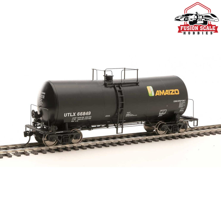 Walthers Proto HO Scale 40' UTLX 16,000-Gallon Funnel-Flow Tank Car - Ready to Run Amaizo UTLX #66849