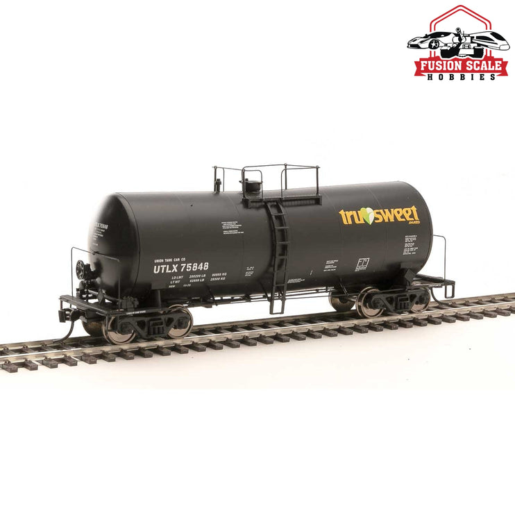 Walthers Proto HO Scale 40' UTLX 16,000-Gallon Funnel-Flow Tank Car - Ready to Run Tru Sweet UTLX #75848