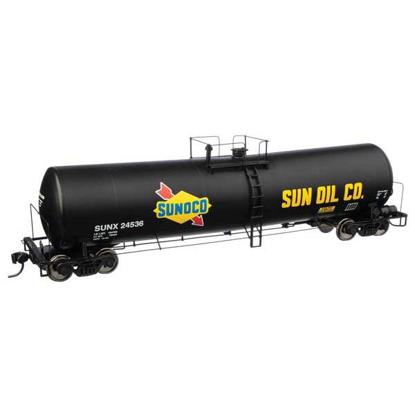 Walthers Proto 54' 23,000 Gallon Funnel-Flow Tank Car Sunoco SUNX #24536