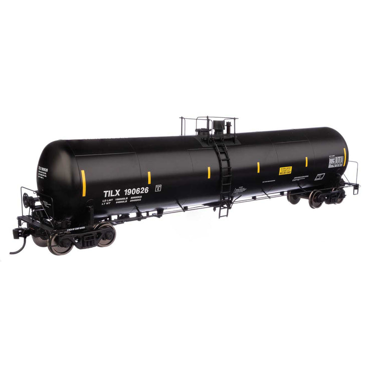 Walthers Proto 55' Trinity 30,145-Gallon Tank Car Trinity Industries Leasing TILX #190626 (black, white, yellow marks)