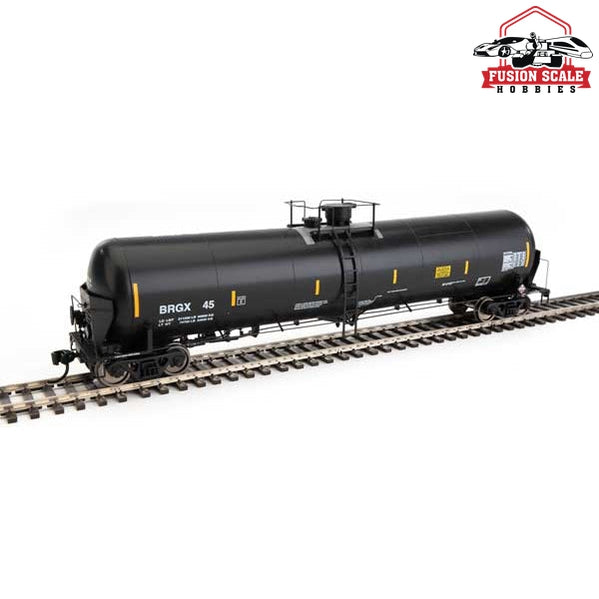 Walthers Proto HO Scale 55' Trinity Modified 30,145-Gallon Tank Car - Ready to Run Bridger Rail Shipping BRGX #45