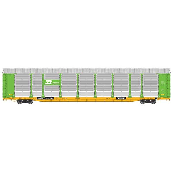 Walthers Proto 89' Thrall Bi-Level Auto Carrier Burlington Northern TTGX #150798