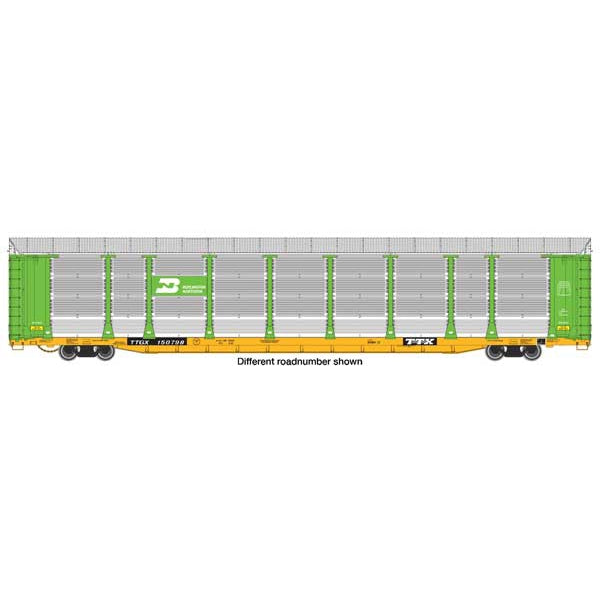 Walthers Proto 89' Thrall Bi-Level Auto Carrier Burlington Northern TTGX #151004