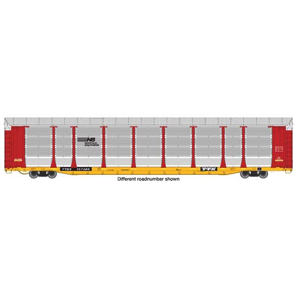 Walthers Proto 89' Thrall Bi-Level Auto Carrier Norfolk Southern TTGX #157575