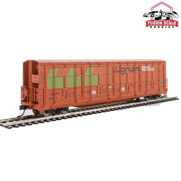 Walthers Proto HO Scale 56' Thrall All-Door Boxcar - Ready to Run Lignum LUNX #80010 (orange, green, black)