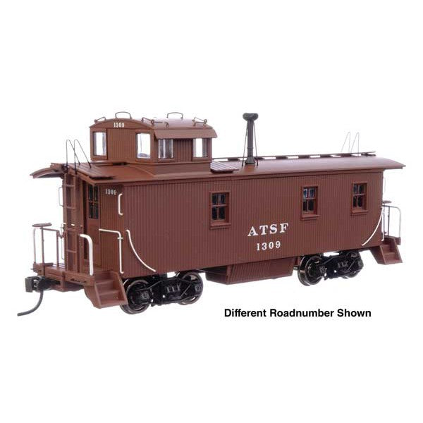 Walthers Proto HO Scale 30' ATSF 1300-Series Wood Caboose Santa Fe ATSF #1353 1943-Retirement Scheme (Mineral Red, white)