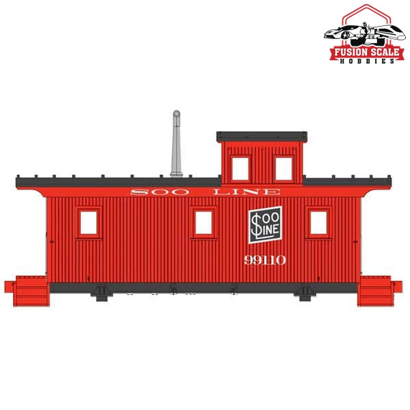 Walthers Proto HO Scale DM&IR Class G2 Wood Caboose - Ready to Run Soo Line #99110