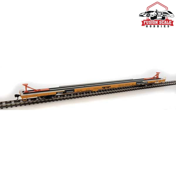 Walthers Proto HO Scale 89' Bethlehem Flush-Deck Flatcar - Ready to Run TTX RTTX #156238