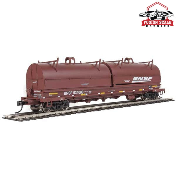 Walthers Proto HO Scale 50' Evans Cushion Coil Car - Ready to Run BNSF Railway #534000 (Round Hood, Boxcar Red, Wedge Logo)