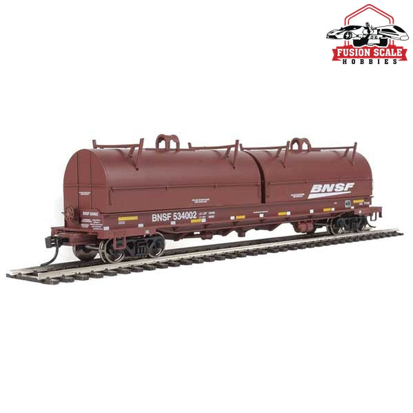 Walthers Proto HO Scale 50' Evans Cushion Coil Car - Ready to Run BNSF Railway #534002 (Round Hood, Boxcar Red, Wedge Logo)