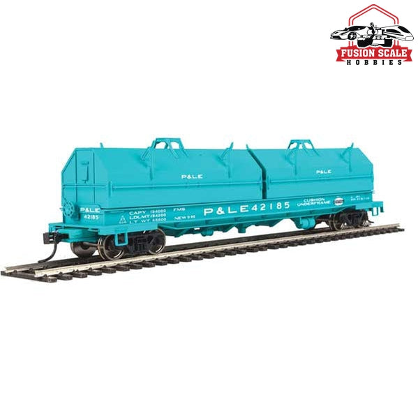 Walthers Proto HO Scale 50' Evans Cushion Coil Car - Ready to Run New York Central P&LE #42185 (Angled Hoods, Jade Green)