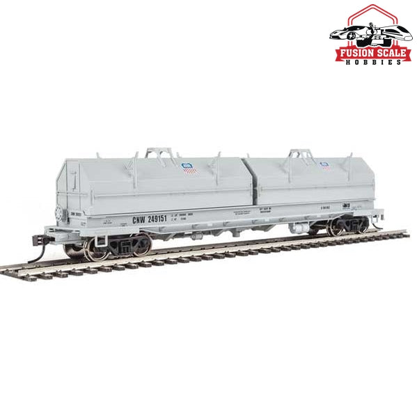 Walthers Proto HO Scale 50' Evans Cushion Coil Car - Ready to Run Union Pacific(R) CNW(TM) #249151 (Angled Hoods, gray, Small UP Shield)