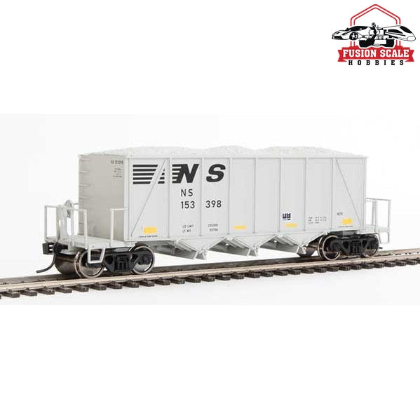 Walthers Proto HO Scale 40' Ortner 100-Ton Open Aggregate Hopper - Ready to Run Norfolk Southern #153398