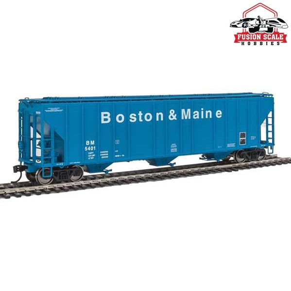 Walthers Proto HO Scale 55' Evans 4780 Covered Hopper - Ready To Run Boston & Maine #5401