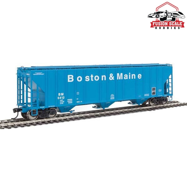 Walthers Proto HO Scale 55' Evans 4780 Covered Hopper - Ready To Run Boston & Maine #5412