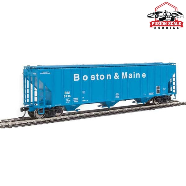 Walthers Proto HO Scale 55' Evans 4780 Covered Hopper - Ready To Run Boston & Maine #5416