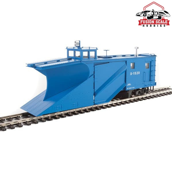 Walthers Proto HO Scale Russell Snowplow - Ready to Run Great Northern #X-1520 (Big Sky Blue)