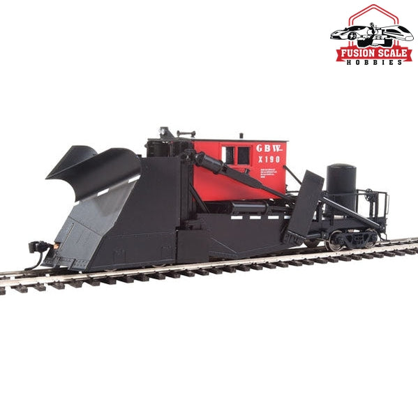 Walthers Proto HO Scale Jordan Spreader - Ready to Run Green Bay & Western #X-190 (black, red)