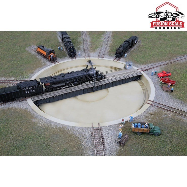 Walthers Cornerstone N Scale Motorized 130' Turntable Assembled 103/8" 26.3cm Overall Diameter