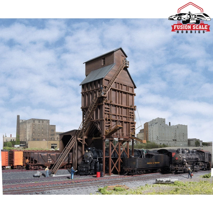 Walthers Cornerstone HO Scale Wood Coaling Tower Kit 71/2 x 61/2 x 105/8" 19.1 x 16.5 x 27cm