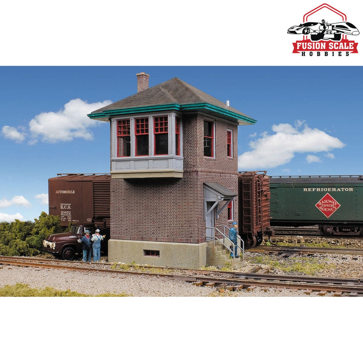 Walthers Cornerstone HO Scale Pennsylvania Railroad Block & Interlocking Station Kit 27/16 x 31/8 x 47/8" 6.1 x 7.9 x 12.3cm