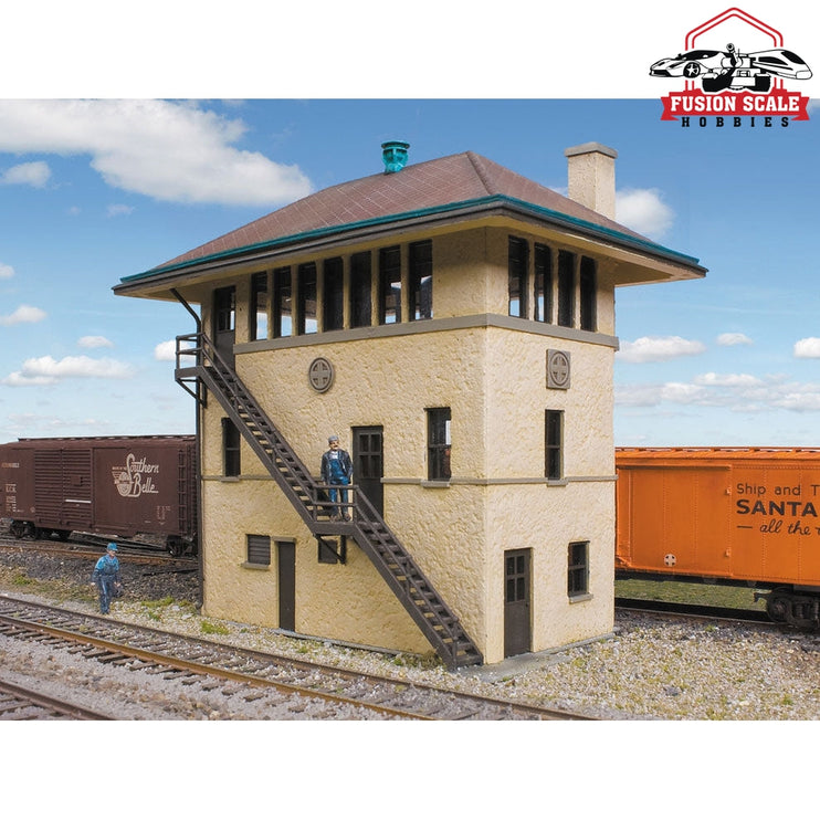 Walthers Cornerstone HO Scale Santa Fe Interlocking Tower Kit 27/8 x 47/8 x 51/8" 7.3 x 12.3 x 13cm