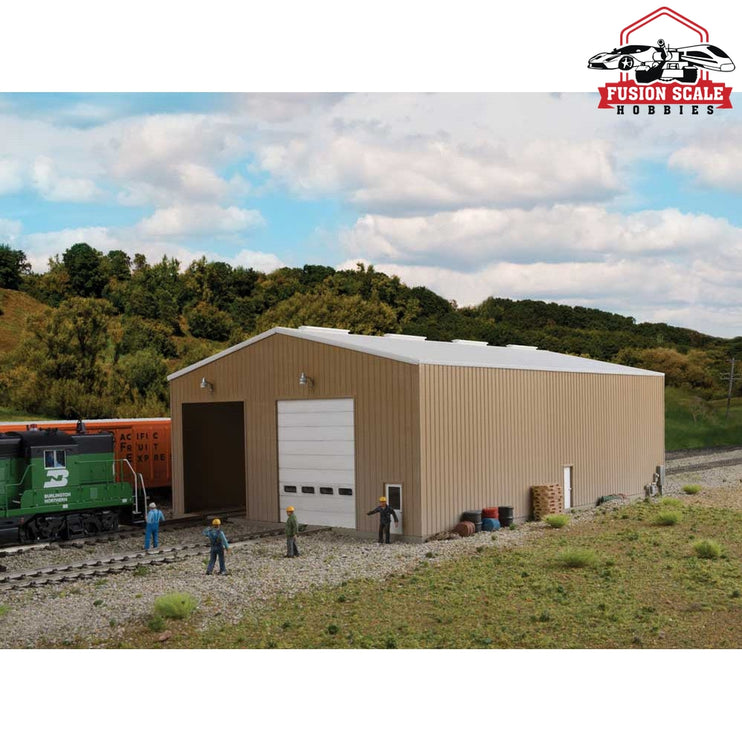 Walthers Cornerstone HO Scale Modern DoubleTrack Engine House Kit 11 x 7 x 41/4" 27.9 x 17.7 x 10.7cm