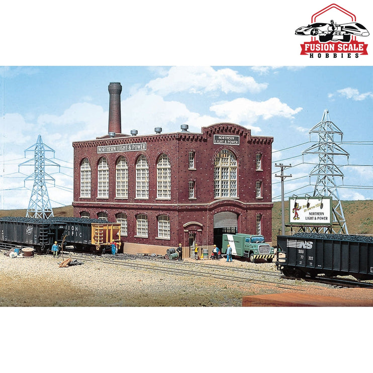 Walthers Cornerstone HO Scale Northern Light and Power Powerhouse Kit 123/4 x 61/2 x 7" 31.8 x 16.2 x 17.5cm