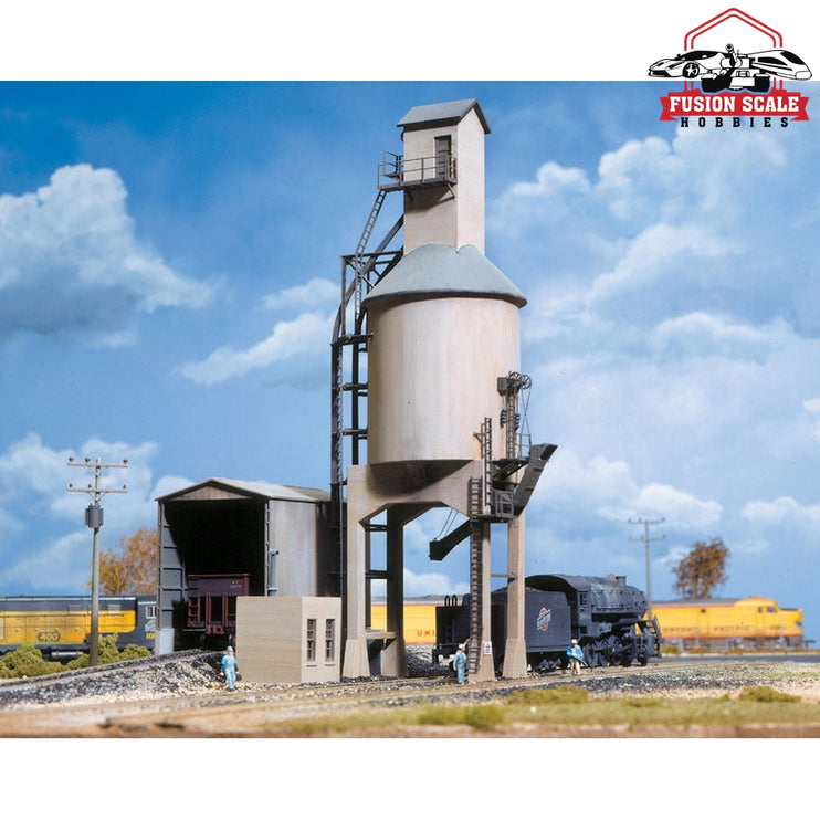 Walthers Cornerstone HO Scale Concrete Coaling Tower Kit Tower & Shed: 63/8 x 41/8 x 11" 10.5 x 16.2 x 27.9cm