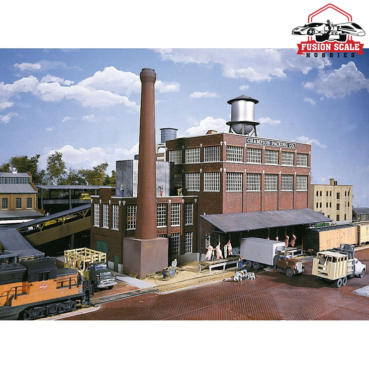 Walthers Cornerstone HO Scale Champion Packing Plant Kit 163/8 x 71/8 x 515/16" 40.9 x 17.8 x 13.2cm