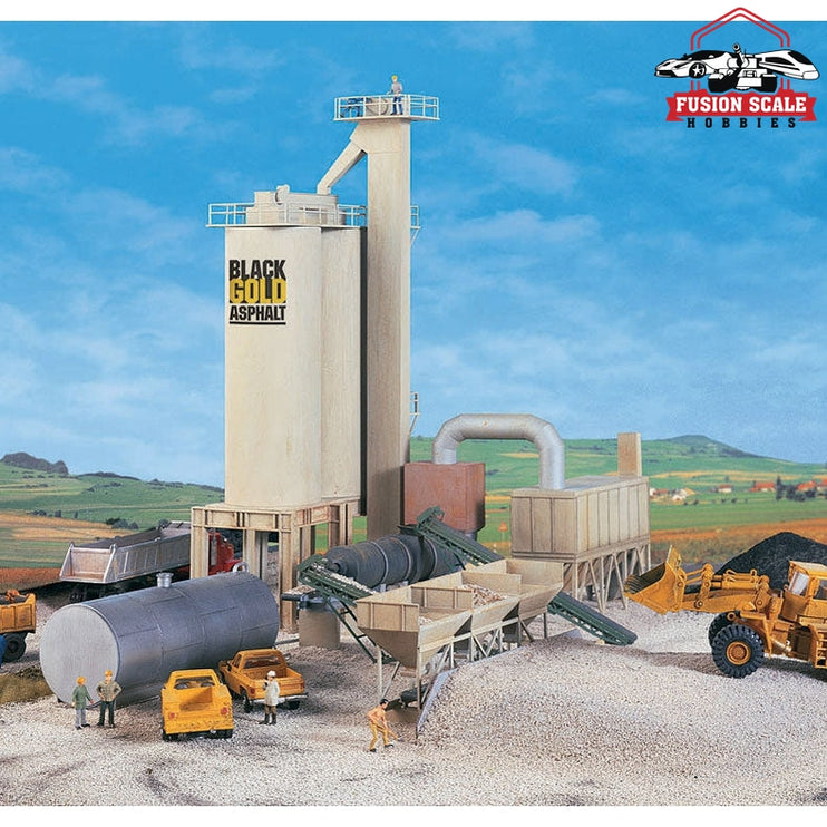 Walthers Cornerstone HO Scale Black Gold Asphalt Hot Mix Plant Kit 93/4 x 141/8 x 101/2" 24.3 x 35.3 x 26.2cm