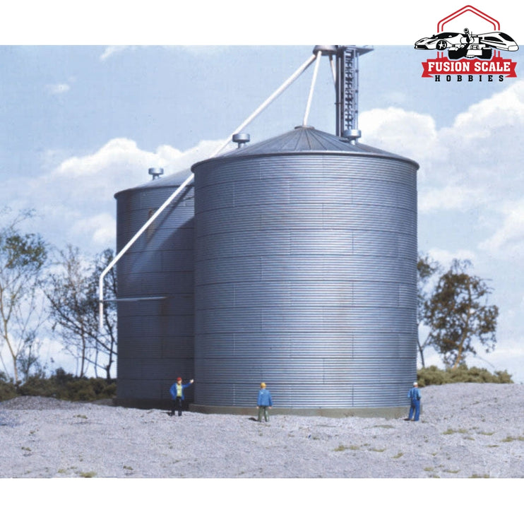 Walthers Cornerstone HO Scale Big Grain Storage Bin Kit 51/2" 13.9cm Diameter x 61/2" 16.5cm Height