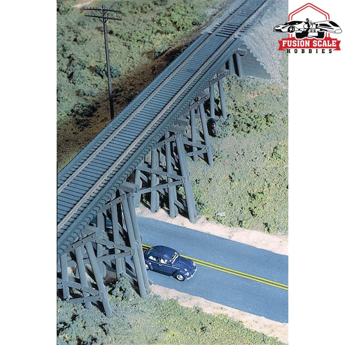 Walthers Cornerstone HO Scale Trestle w/Deck Girder Bridge Kit 151/2 x 4 x 4" 38.7 x 10 x 10cm