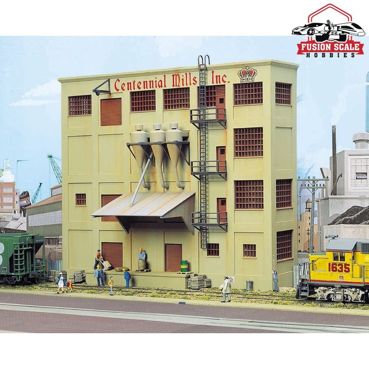 Walthers Cornerstone HO Scale Centennial Mills Background Building Kit 103/16 x 115/16 x 87/16" 25.4 x 4.8 x 21cm