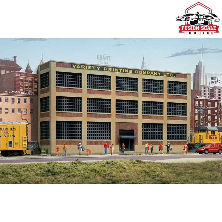 Walthers Cornerstone HO Scale Variety Printing Background Building Kit 121/4 x 23/4 x 611/16" 30.6 x 6.8 x 16.7cm