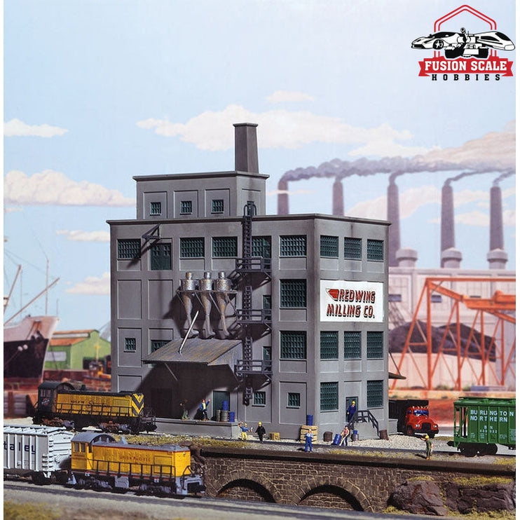 Walthers Cornerstone N Scale Red Wing Milling Co. Kit 65/8 x 47/8" 16.5 x 12cm