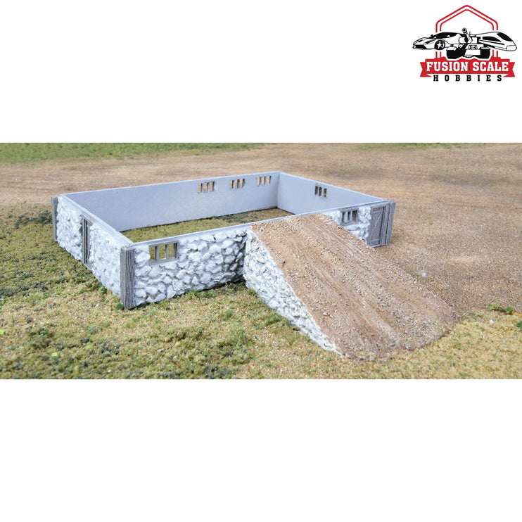 Walthers Cornerstone HO Scale Fieldstone Barn Base & Ramp Kit 63/8 x 43/16 x 11/16" 16.1 x 10.6 x 2.6cm