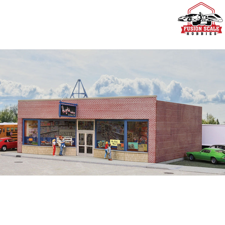 Walthers Cornerstone HO Scale Hobby Shop Kit 71/8 x 53/8 x 31/2" 18.1 x 13.7 x 8.9cm