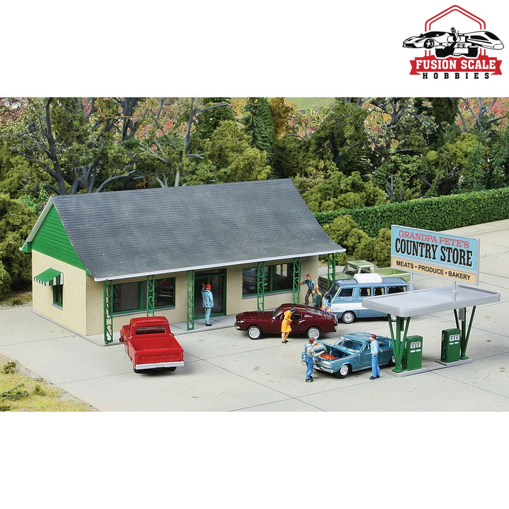 Walthers Cornerstone HO Scale Country Store Kit 6 x 35/8 x 23/4" 15.2 x 9.2 x 6.9cm