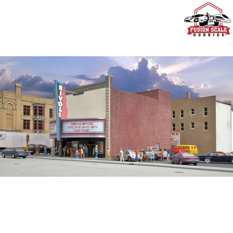 Walthers Cornerstone HO Scale Rivoli Theatre Kit 61/8 x 93/4 x 71/2" 15.3 x 24.3 x 18.7cm