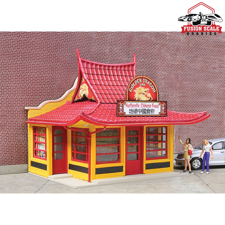 Walthers Cornerstone HO Scale Golden Dragon Take Out Kit 31/8 x 21/2 x 25/8" 7.9 x 6.5 x 6.7cm