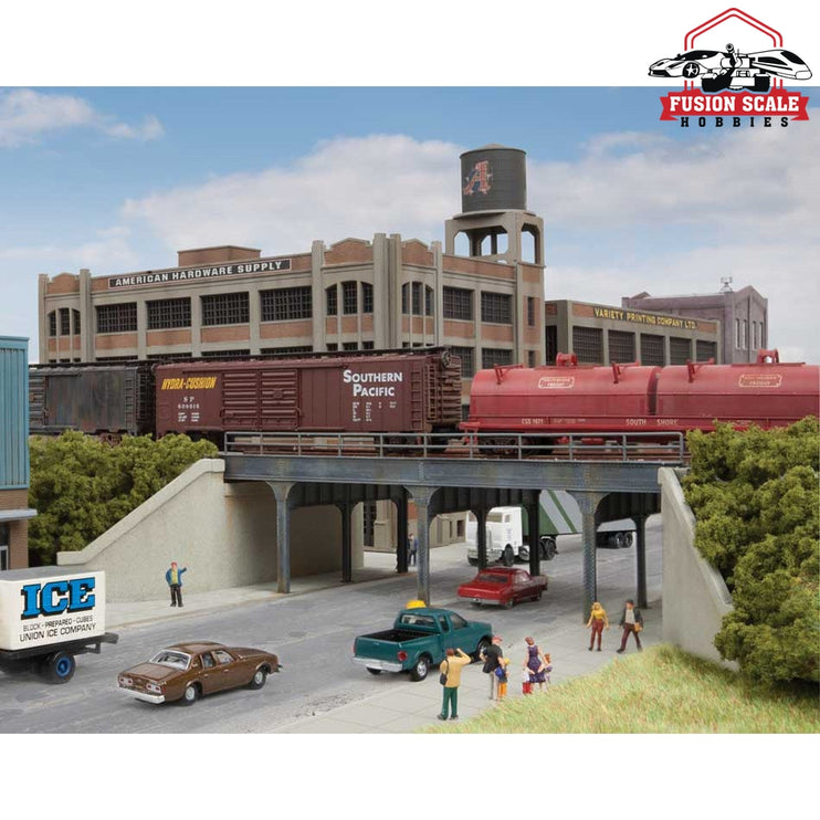 Walthers Cornerstone N Scale Urban Steel Overpass Kit