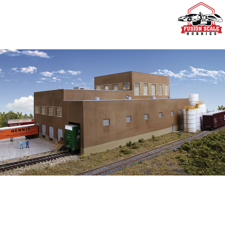 Walthers Cornerstone HO Scale Paper Mill Superior Paper Kit 203/4 x 113/4 x 83/4" 52.7 x 29.8 x 22.2cm