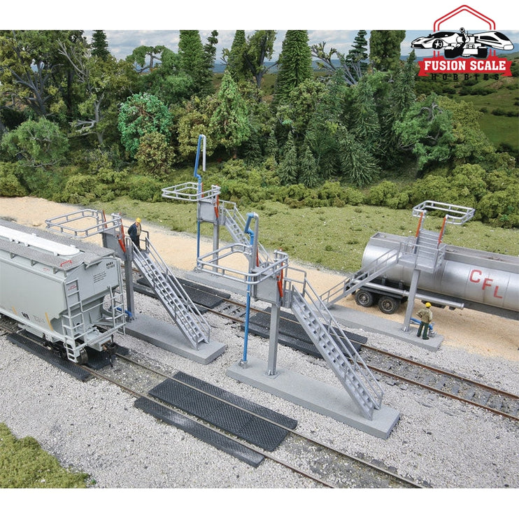 Walthers Cornerstone HO Scale Modern Loading Racks pkg(4) Kit Each 31/8 x 111/16 x 4" 7.9 x 4.2 x 10.1cm