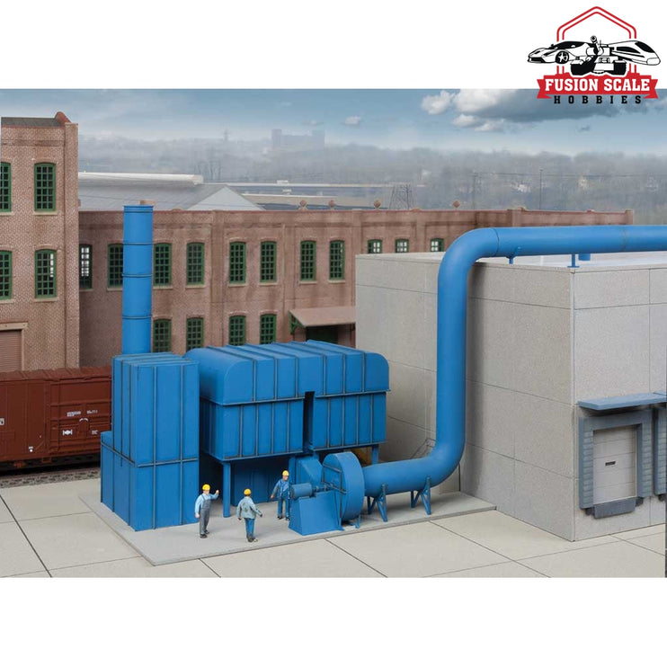 Walthers Cornerstone HO Scale Organic Vapor Air Cleaner (RTO) Cornerstone Modern Industrial Park Kit 61/2 x 5 x 51/8" 16.5 x 12.7 x 13cm