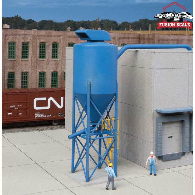 Walthers Cornerstone HO Scale Particulate Dust Cyclone Modern Industrial Park Kit 15/8 x 15/8 x 53/16" 4.1 x 4.1 x 13.1cm